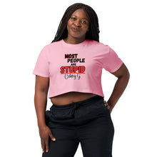 "Most People Are Stupid" Women’s crop top