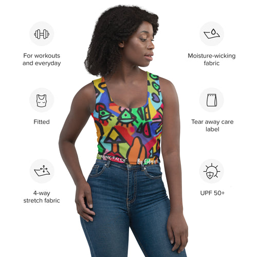 Changing Faces Crop Top