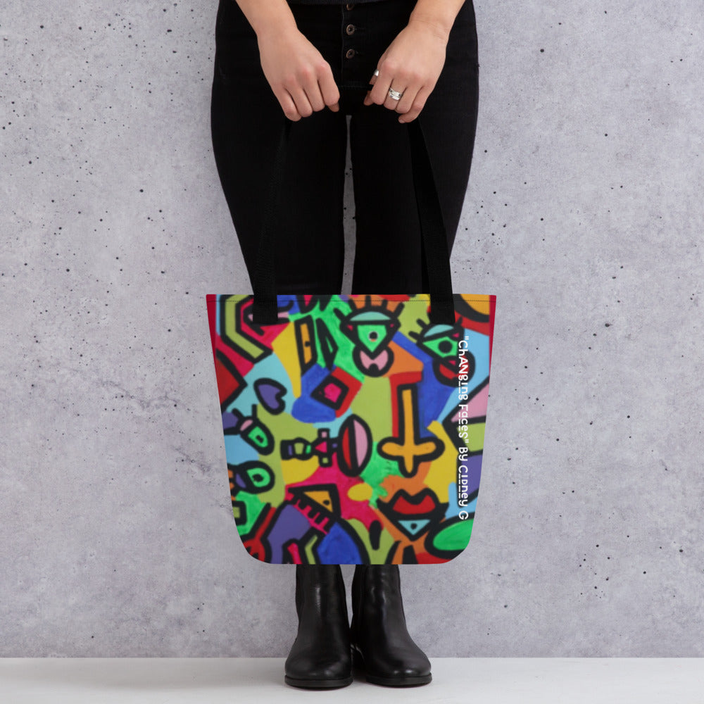 Changing Faces Tote bag