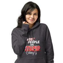 "Most People Are Stupid" Unisex eco raglan hoodie